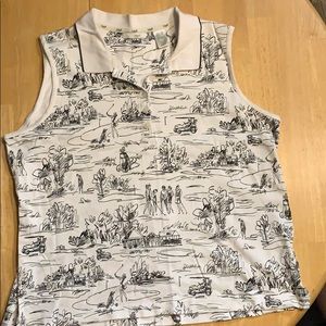 Like New Lizgolf Women’s Sleeveless Golf Polo
